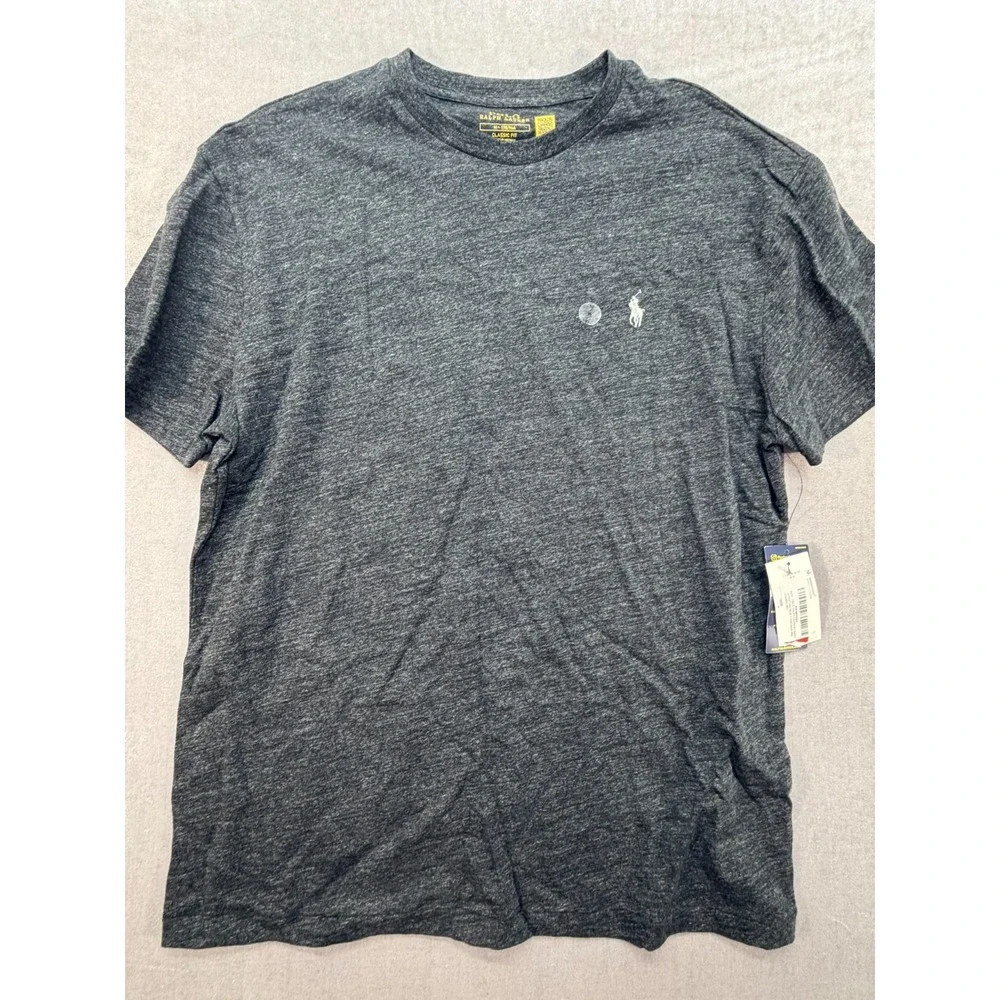 New Polo‎ Ralph Lauren Men Crew Neck T-Shirt Gray Medium